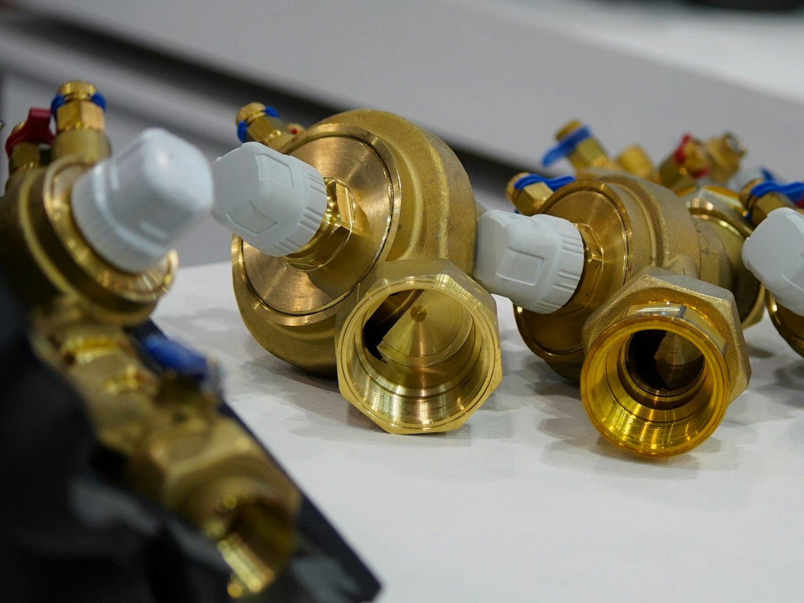 Brass tees and valves