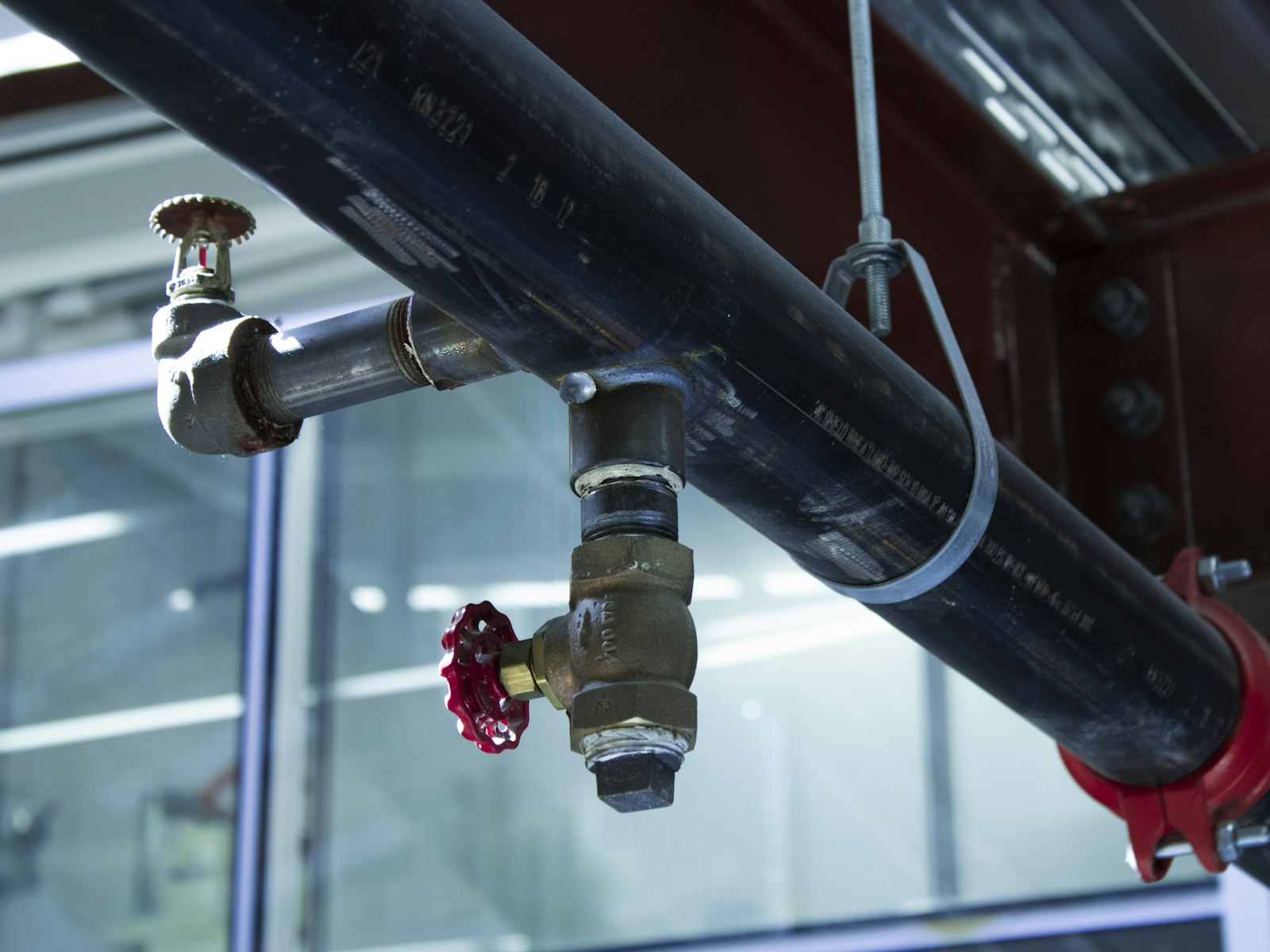 Process piping with valve takeoffs