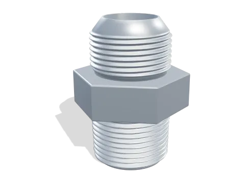 1 in NPT male to -16 JIC male adapter in 316 stainless