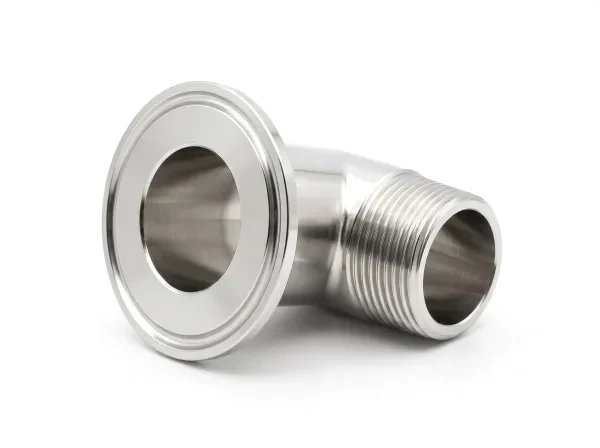 Electropolished 316L tri-clamp to pipe thread fitting